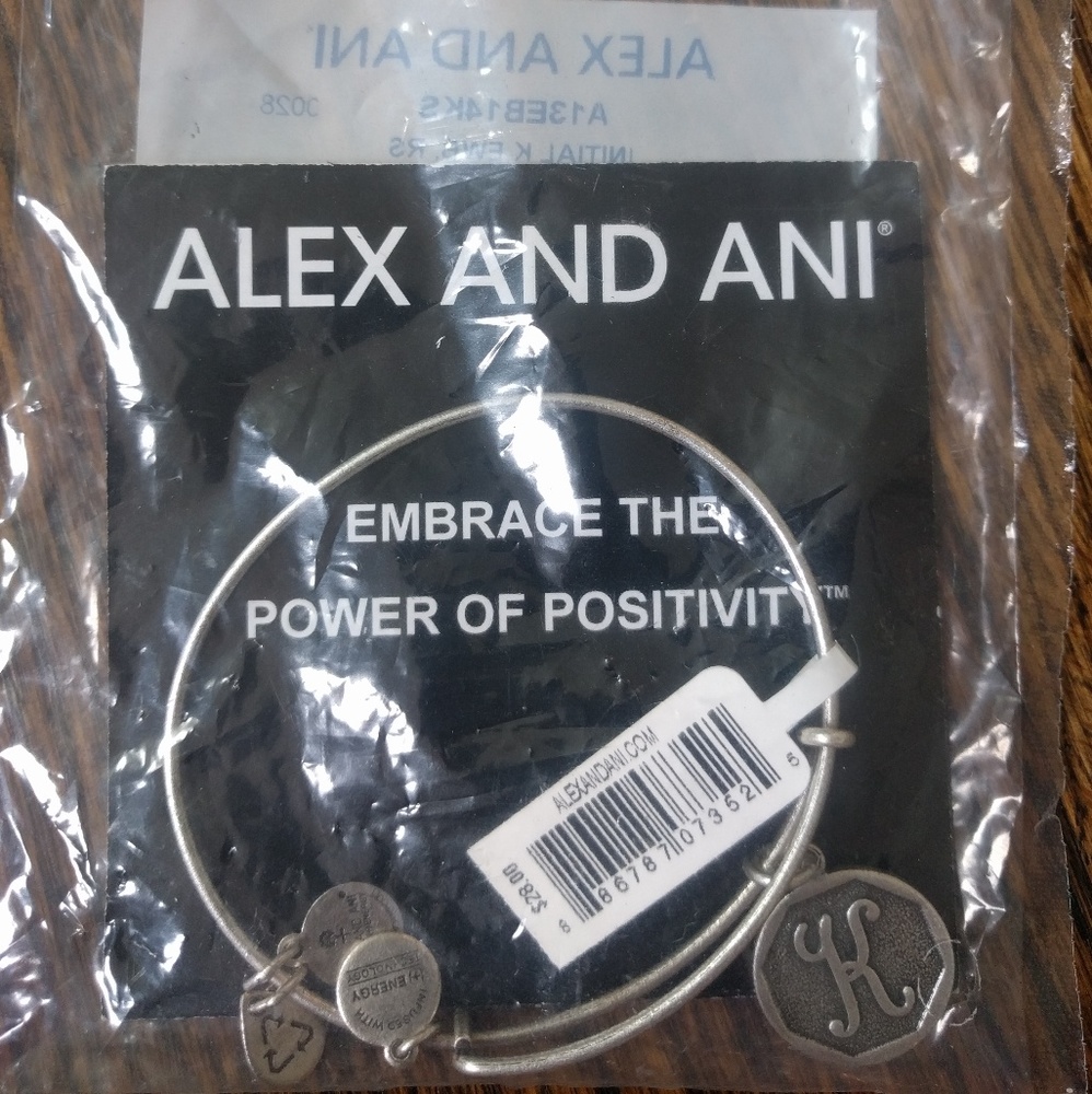 Alex and Ani Initial Bangle
